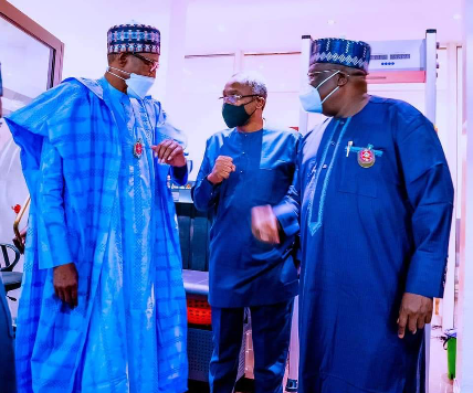 Read more about the article JUST IN: Electoral Act, Gbajabiamila, Lawan Meet Buhari in Aso Rock