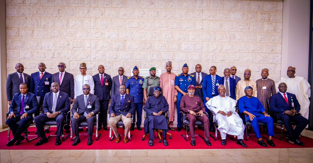 You are currently viewing AT NEW ONSA BUILDING, PRESIDENT TINUBU TASKS SECURITY, INTELLIGENCE AGENCIES ON SHARING INTEL TO COUNTER TERRORISM