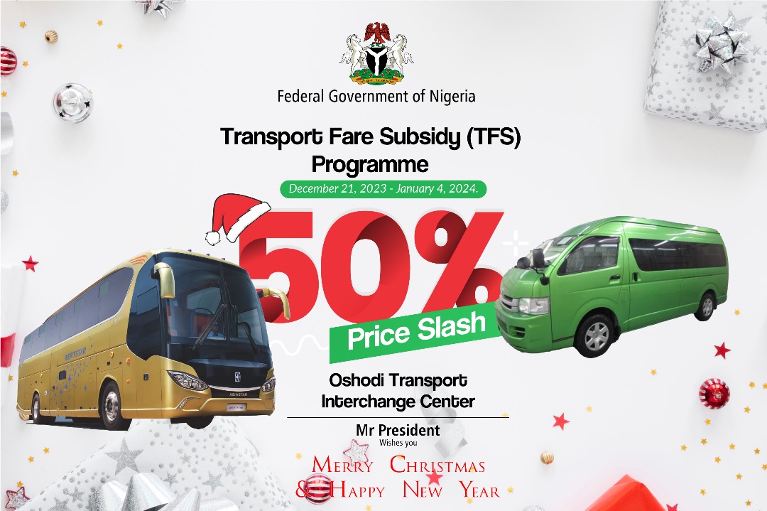 You are currently viewing FG lists more motor parks where Nigerians can enjoy 50% rebate on transport fare on return trips