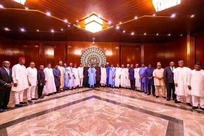 Read more about the article KEY HIGHLIGHTS OF PRESIDENT BOLA TINUBU’S MEETING WITH STATE GOVERNORS TODAY AT THE STATE HOUSE