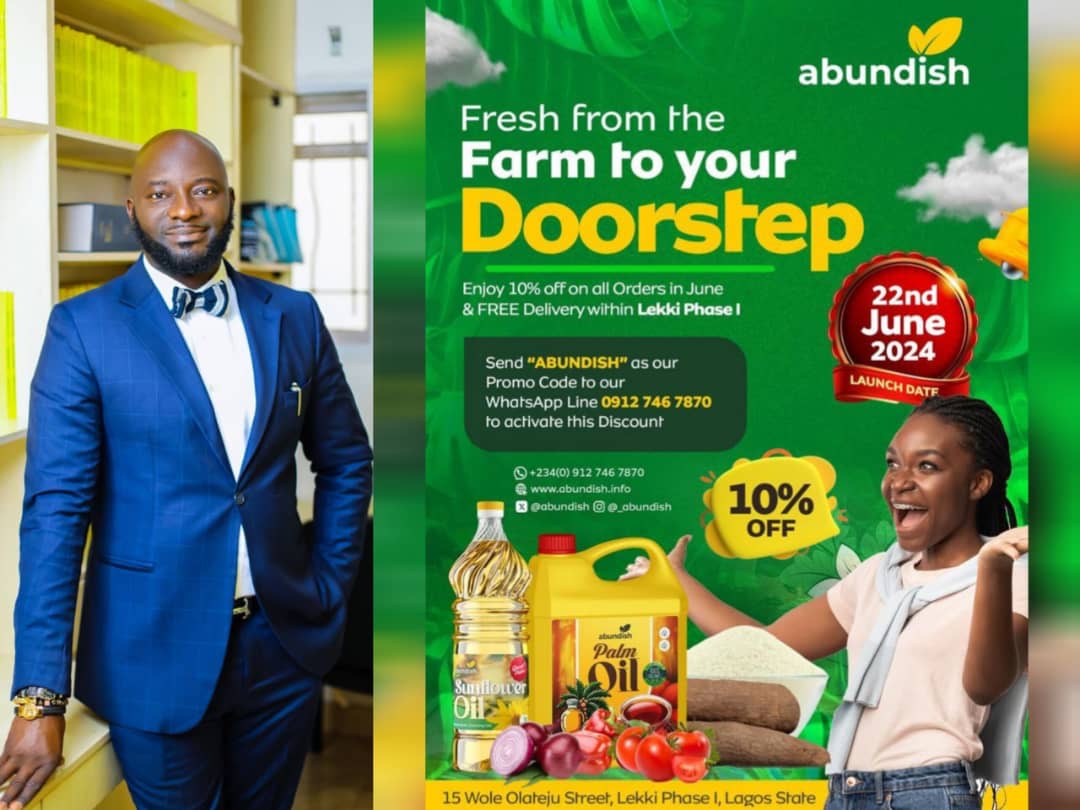 Read more about the article Lagos Lawyer Gboyega Adetunji Delves Into Agriculture, Floats Abundish; A Revolutionary Farm-To-Table Outfit