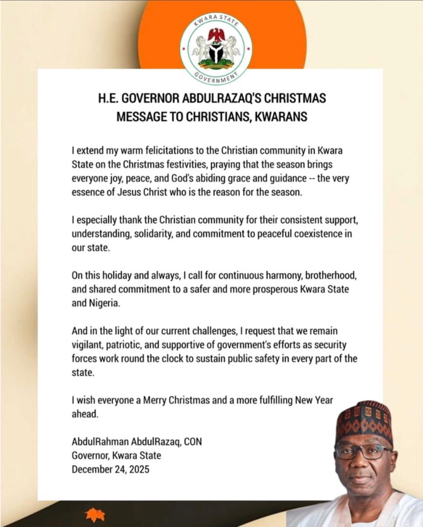 Read more about the article Christmas: KIA Welcomes Governor’s Message, Calls for Reciprocal Inclusion