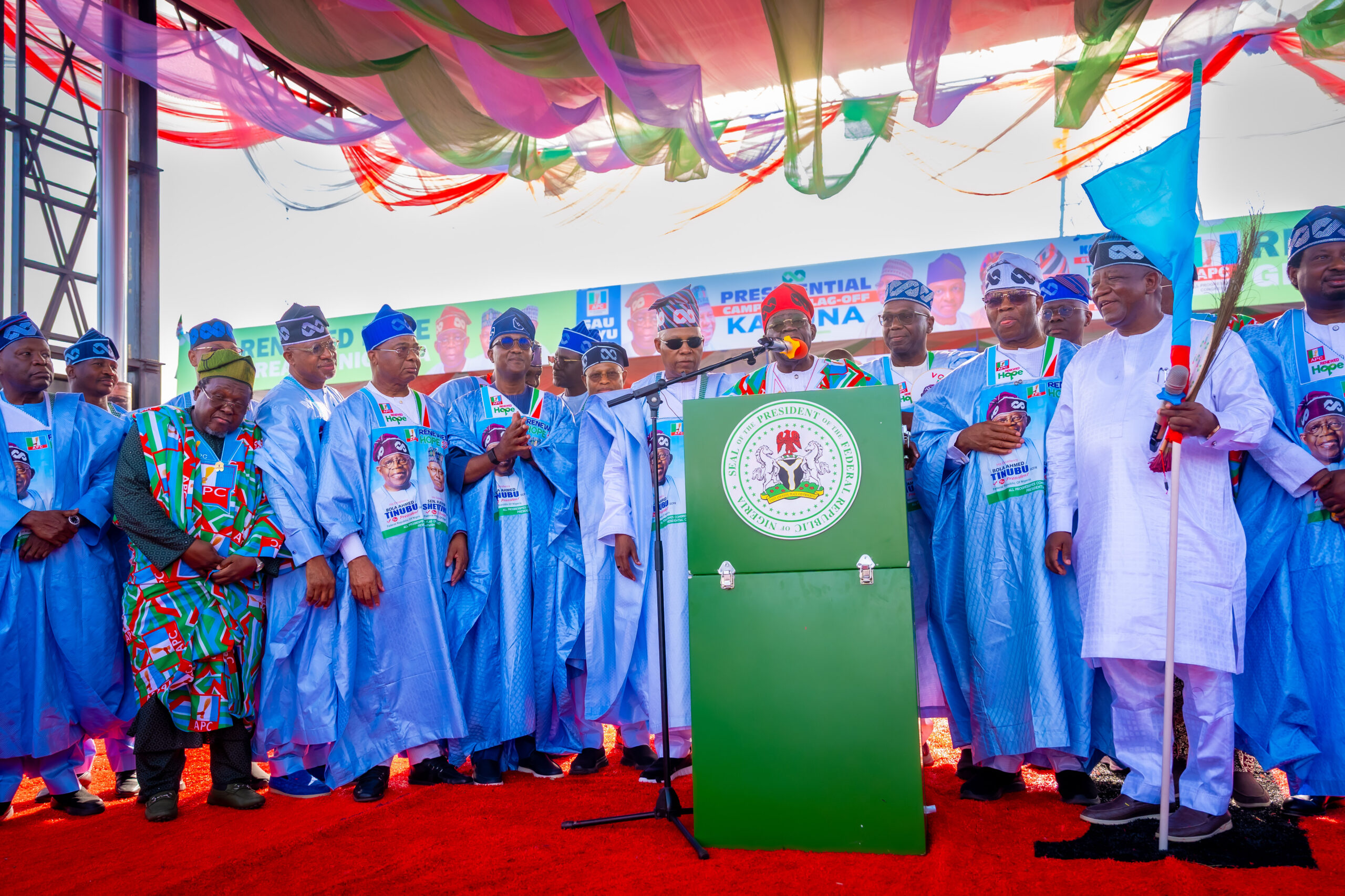 You are currently viewing Campaign Flag Off: Tinubu Shuts Down Kaduna